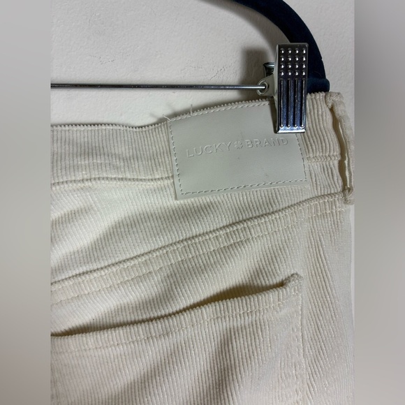 Lucky Brand Sweet Midrise Bootcut Jeans Pants Curduroy Cream 14/32 - Picture 4 of 6